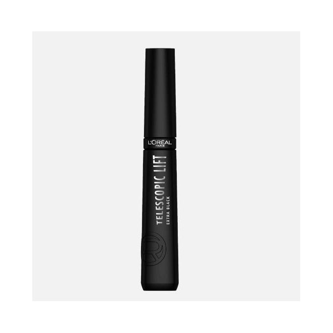 L'Oréal Telescopic Mascara Black, Lengthening and Volumizing Eye Makeup, Lash Lift with Up to 36HR Wear, Washable (Extra Black) - 8ml
