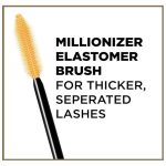 L'Oréal Voluminous Million Lashes Mascara, Volumizing Collagen Infused Eye Makeup, Amplifying Mascara Brush, Washable - Black