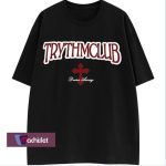 Machislet 2 en 1 femme loose casual grand motif noir et blanc t-shirt