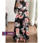 Machislet Ladies Gowns Active Casual Dresses Dinner Gown Dresses Female Skirts-Black