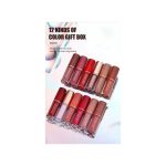 Machislet Lip Gloss Matte Waterproof Lipstick 12 Pieces