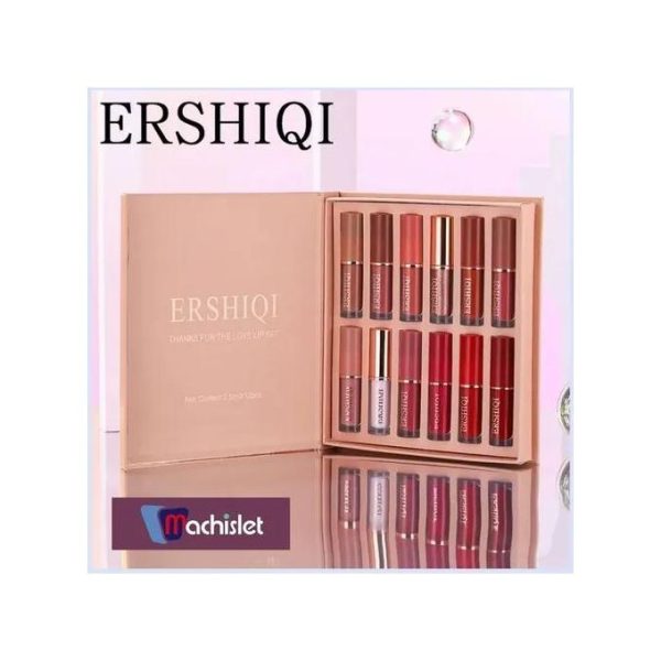 Machislet Lip Gloss Matte Waterproof Lipstick 12 Pieces