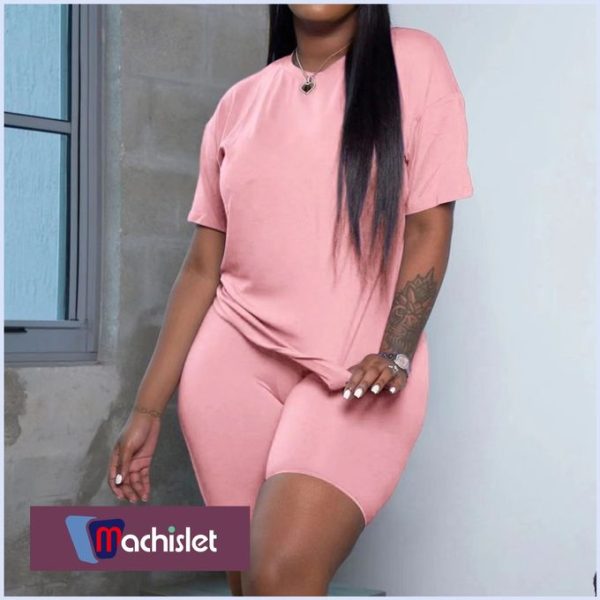 Machislet Summer New Fashion Casual Wear Yoga Wear Sportswear Bike Wear。Top + Pants