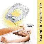 Magnetic Anti-Snoring Nose Clip – Comfortable Silicone Sleep Aid Device for Snore Reduction & Easy Breathing