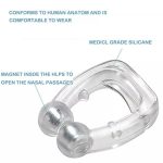 Magnetic Anti-Snoring Nose Clip – Comfortable Silicone Sleep Aid Device for Snore Reduction & Easy Breathing