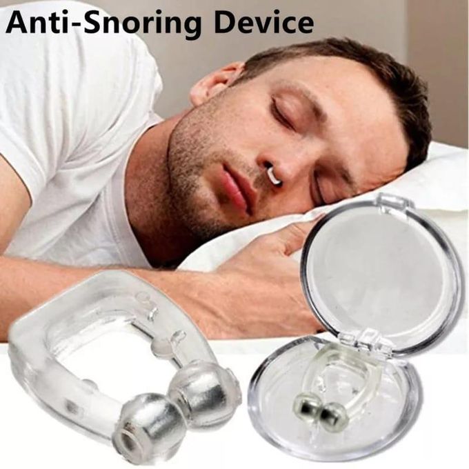 Magnetic Anti-Snoring Nose Clip – Comfortable Silicone Sleep Aid Device for Snore Reduction & Easy Breathing