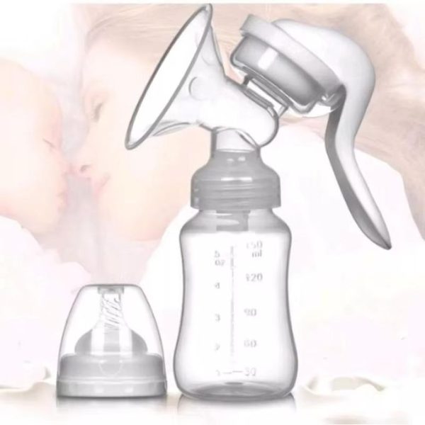 Manual breast pump, dual-purpose for bottle and breast milk storage cup, preferred for breastfeeding mothers