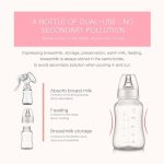 Manual breast pump, dual-purpose for bottle and breast milk storage cup, preferred for breastfeeding mothers