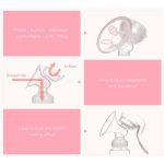 Manual breast pump, dual-purpose for bottle and breast milk storage cup, preferred for breastfeeding mothers