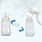 Manual breast pump, dual-purpose for bottle and breast milk storage cup, preferred for breastfeeding mothers