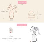 Manual breast pump, dual-purpose for bottle and breast milk storage cup, preferred for breastfeeding mothers