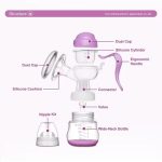 Manual Breast Pump+Free Baby Bottle Cap, Maternal Suckling Nursing Milk Pumping