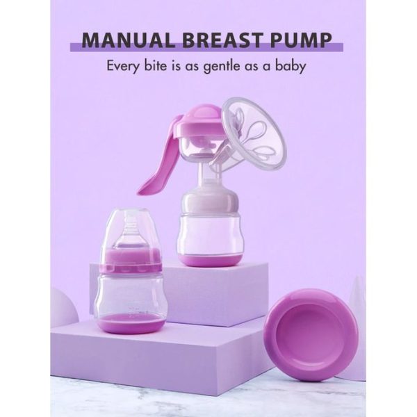 Manual Breast Pump+Free Baby Bottle Cap, Maternal Suckling Nursing Milk Pumping