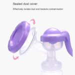 Manual Massage Breast Pump (Purple) - Silent, Portable, Pain-Free for Moms On-the-Go
