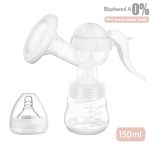 Manual Massage Breast Pump (White) - Silent, Portable, Pain-Free for Moms On-the-Go