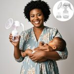 Manual Massage Breast Pump (White) - Silent, Portable, Pain-Free for Moms On-the-Go