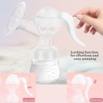 Manual Massage Breast Pump (White) - Silent, Portable, Pain-Free for Moms On-the-Go