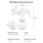Manual Massage Breast Pump (White) - Silent, Portable, Pain-Free for Moms On-the-Go