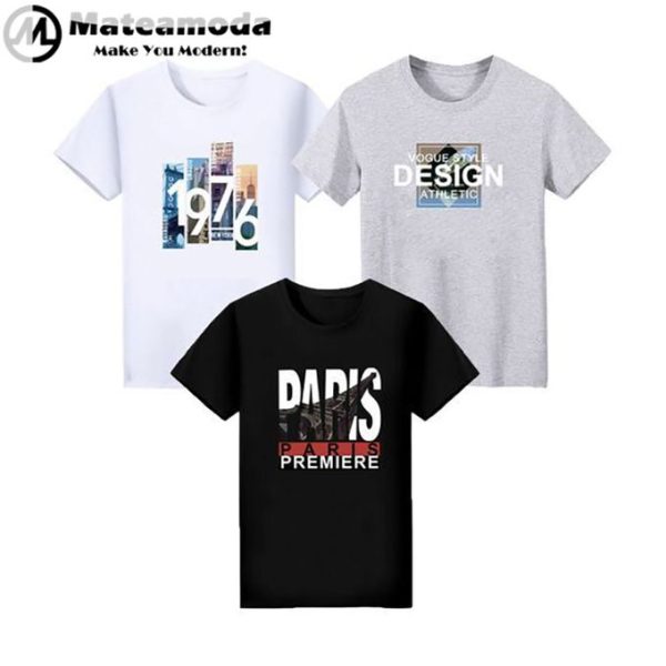 Mateamoda 3 PCS T-Shirts Men Tops Tees Polos Male Clothing