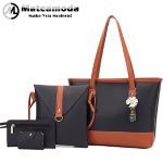 Mateamoda 4 PCS Women Bags Ladies Bags Handbags Purse Shoulder Bags Tote Bags