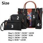 Mateamoda 4 PCS Women Bags Ladies Bags Handbags Purse Shoulder Bags Tote Bags Hobo Bags