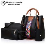Mateamoda 4 PCS Women Bags Ladies Bags Handbags Purse Shoulder Bags Tote Bags Hobo Bags
