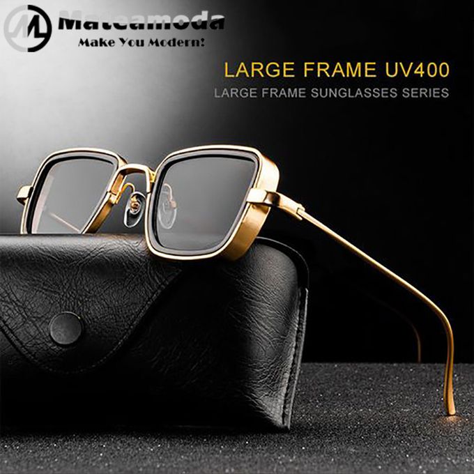 Mateamoda Sunglasses Glasses Men's Retro Thick-edge Metal Frame Trendy Sunglasses