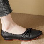 Mateamoda Women Shoes Flats Ladies Shoes Step-in Boat Shoes Ballet Shoes Wedges