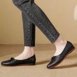 Mateamoda Women Shoes Flats Ladies Shoes Step-in Boat Shoes Ballet Shoes Wedges