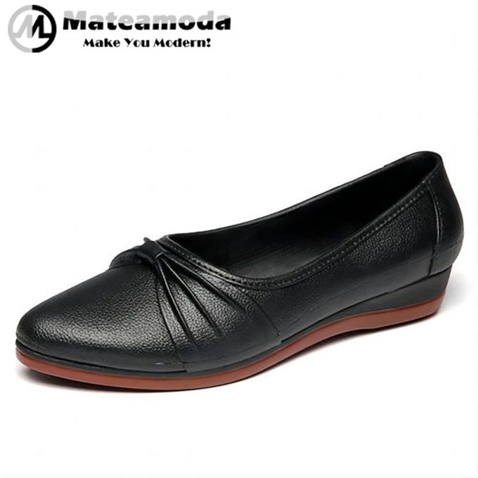Mateamoda Women Shoes Flats Ladies Shoes Step-in Boat Shoes Ballet Shoes Wedges