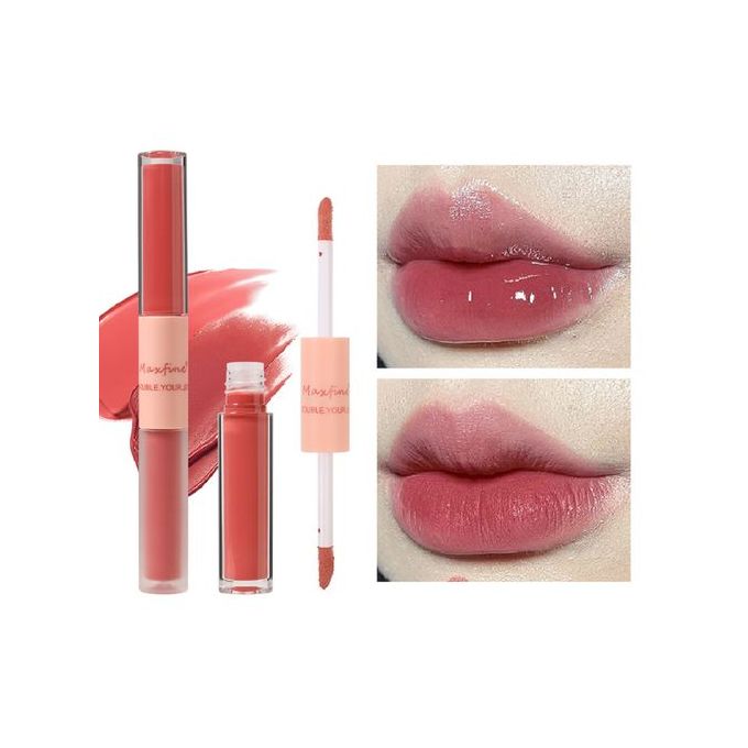 Maxfine Double Head Lip Gloss Lasting Waterproof Liquid Lipstick-05