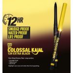 Maybelline Colossal Kajal Eyeliner with Argan Oil, Matte, upto 12H Black, Pencil with Deep Dark Pigments - Extra Black