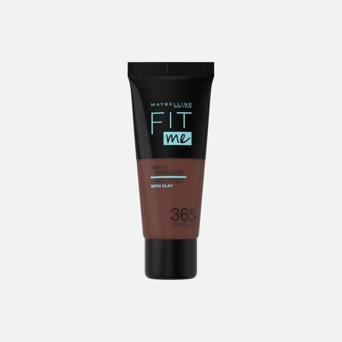 Maybelline Fit Me Matte And Poreless Foundation For Normal To Oily Skin, Full Coverage Blendable Upto 12H, Enriched With Clay - 365 Espresso, 30ml