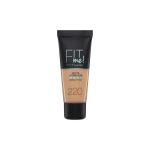 Maybelline Fit Me Matte And Poreless Foundation For Normal To Oily SKin, Full Coverage Blendable Upto 12H Shine Control - 220 NATURAL BEIGE, 30ml