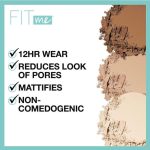 Maybelline Fit Me, Matte Poreless Powder 330 Toffee, Lightweight, 12hr Long Wearing, Skin Tone Matching, Absorbs Oil
