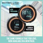 Maybelline Fit Me, Matte Poreless Powder 330 Toffee, Lightweight, 12hr Long Wearing, Skin Tone Matching, Absorbs Oil