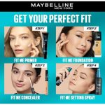 Maybelline Fit Me Matte & Poreless Setting Spray, Setting mist for all skin tones, Prevents colour fading, Mattifying, 24H oil control, Protects the skin, Long shine-free...