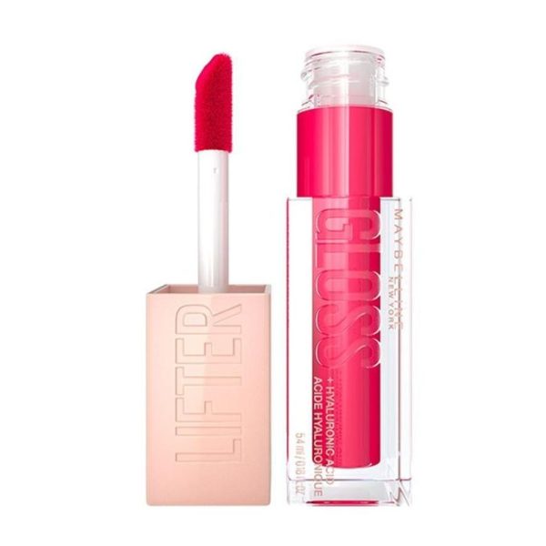 Maybelline Hydrating Lifter Gloss Bubblegum Shade - with Hyaluronic acid for hydrated, fuller, lifted lips, 5.4 ml