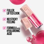 Maybelline Hydrating Lifter Gloss Sweetheart Shade - With Hyaluronic Acid for Hydrated, Fuller, Lifted Lips, 5.4ml