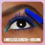 Maybelline Lash Sensational Sky High Mascara, Limitless Length & Volume, Flex Tower Brush, Light-as-Air Feel, With Bamboo Extrac - Blue