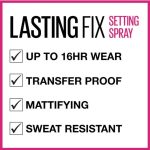 Maybelline Lasting Fix Makeup Setting Spray, Long Lasting upto 16hr, Transfer Proof, Transparent with Matte Finish - 100ml