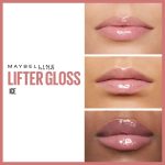 Maybelline Lifter Gloss Hydrating Lip Gloss 002 Ice - With Hyaluronic Acid for hydrated, fuller, lifter lips, 5.4ml