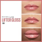 Maybelline Lifter Gloss Hydrating Lip Gloss, Shade: 004 Silk, With Hyaluronic Acid, Fuller, Lifter Lips, 5.4ml