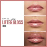 Maybelline Lifter Gloss Plumping and Hydrating Lip Gloss, Shade: 003 Moon, with Hyaluronic Acid for Super Juicy Lips with Incredible Shine, 5.4ml