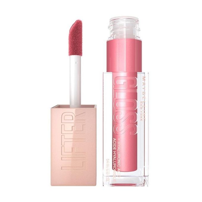 Maybelline Lifter Gloss Plumping and Hydrating Lip Gloss, Shade: 005 Petal, with Hyaluronic Acid for Super Juicy Lips with Incredible Shine, 5.4ml