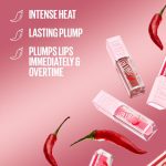 Maybelline Lifter Plump Cocoa Zing 007, Hydrating Lip Plumping Gloss with Chilli Pepper, Leaves Lips Looking Fuller and Glossier