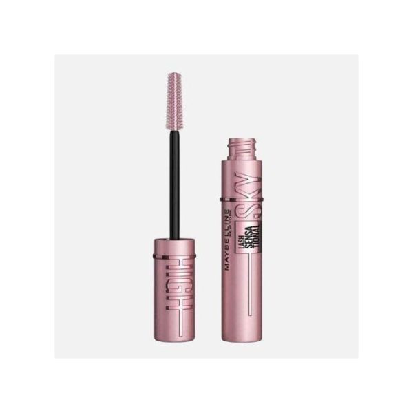 Maybelline Sky High Lash Sensational Mascara, Limitless Length & Volume, Flex Tower Brush, Light-as-Air Feel, With Bamboo Extrac - Black