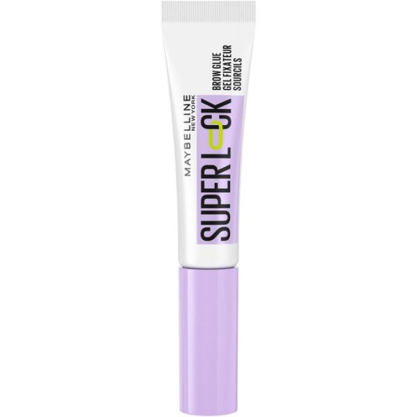 Maybelline Super Lock Brow Glue Clear Eyebrow Gel, Lightweight Gel for upto 24H Hold