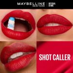 Maybelline Super Stay Matte Ink Liquid Lipstick, Shade: 325 Shot Caller, Long Lasting High Impact Color, Matte Finish Lipstick, up to 16H Wear, 5ml