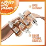 Maybelline Superstay Skin Tint Shade 60 with Vitamin C, Upto 24HR Longwear, Radiant Light-to-Medium Coverage Foundation